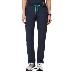 Figs Yola FREEx Navy Blue Skinny Scrub Medical Work Pants Women’s Size Small